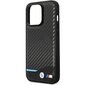 Etui BMW BMHCP13X22NBCK iPhone 13 Pro Max 6.7" black hardcase Leather Carbon цена и информация | Telefoni kaaned, ümbrised | kaup24.ee