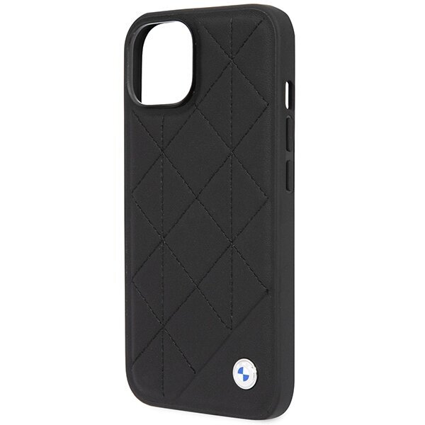 Etui BMW BMHCP14S22RQDK iPhone 14 6.1" black Leather Quilted hind ja info | Telefoni kaaned, ümbrised | kaup24.ee