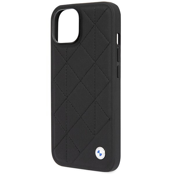 Etui BMW BMHCP14S22RQDK iPhone 14 6.1" black Leather Quilted цена и информация | Telefoni kaaned, ümbrised | kaup24.ee