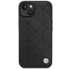 Etui BMW BMHCP14S22RQDK iPhone 14 6.1" black Leather Quilted цена и информация | Чехлы для телефонов | kaup24.ee