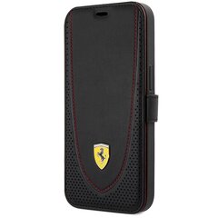 Ferrari FEFLBKP13LRGOK iPhone 13 Pro 6.1" black book Leather Curved Line цена и информация | Чехлы для телефонов | kaup24.ee