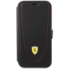 Ferrari FEFLBKP13LRGOK iPhone 13 Pro 6.1" czarny|black book Leather Curved Line цена и информация | Чехлы для телефонов | kaup24.ee