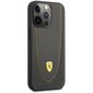 Ferrari FEHCP13LRGOG iPhone 13 Pro | 13 6.1" black hardcase Leather Curved Line цена и информация | Telefoni kaaned, ümbrised | kaup24.ee