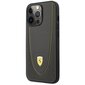 Ferrari FEHCP13LRGOG iPhone 13 Pro | 13 6.1" black hardcase Leather Curved Line цена и информация | Telefoni kaaned, ümbrised | kaup24.ee