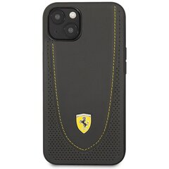 Ferrari FEHCP13MRGOG iPhone 13 6.1" czarny|black hardcase Leather Curved Line цена и информация | Чехлы для телефонов | kaup24.ee