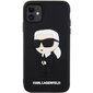 Karl Lagerfeld KLHCN613DRKINK iPhone 11 | XR 6.1" black hardcase Rubber Ikonik 3D цена и информация | Telefoni kaaned, ümbrised | kaup24.ee