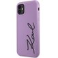 Karl Lagerfeld KLHCN61SKSVGU iPhone 11 | XR 6.1" purpurowy|purple hardcase Silicone Signature hind ja info | Telefoni kaaned, ümbrised | kaup24.ee