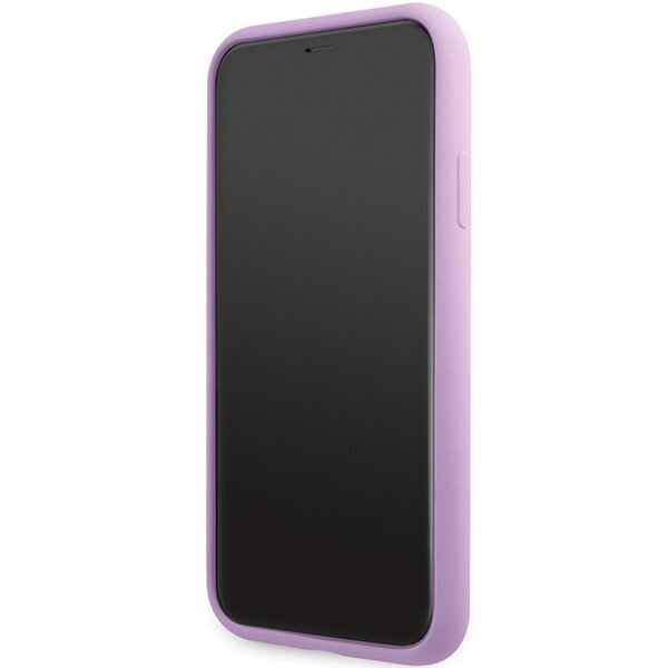 Karl Lagerfeld KLHCN61SKSVGU iPhone 11 | XR 6.1" purpurowy|purple hardcase Silicone Signature цена и информация | Telefoni kaaned, ümbrised | kaup24.ee