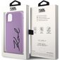 Karl Lagerfeld KLHCN61SKSVGU iPhone 11 | XR 6.1" purpurowy|purple hardcase Silicone Signature цена и информация | Telefoni kaaned, ümbrised | kaup24.ee