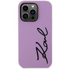 Karl Lagerfeld KLHCN61SKSVGU iPhone 11 | Xr  6.1" purpurowy|purple hardcase Silicone Signature цена и информация | Чехлы для телефонов | kaup24.ee