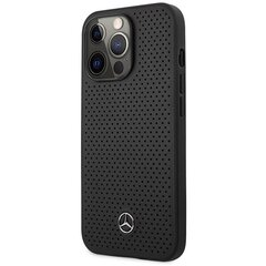 Mercedes MEHCP14LDELBK iPhone 14 Pro 6.1" black hardcase Leather Perforated hind ja info | Telefoni kaaned, ümbrised | kaup24.ee