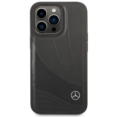 Mercedes MEHCP14X8ROLK iPhone 14 Pro Max 6,7" czarny|black hardcase Leather Wave Patern цена и информация | Чехлы для телефонов | kaup24.ee