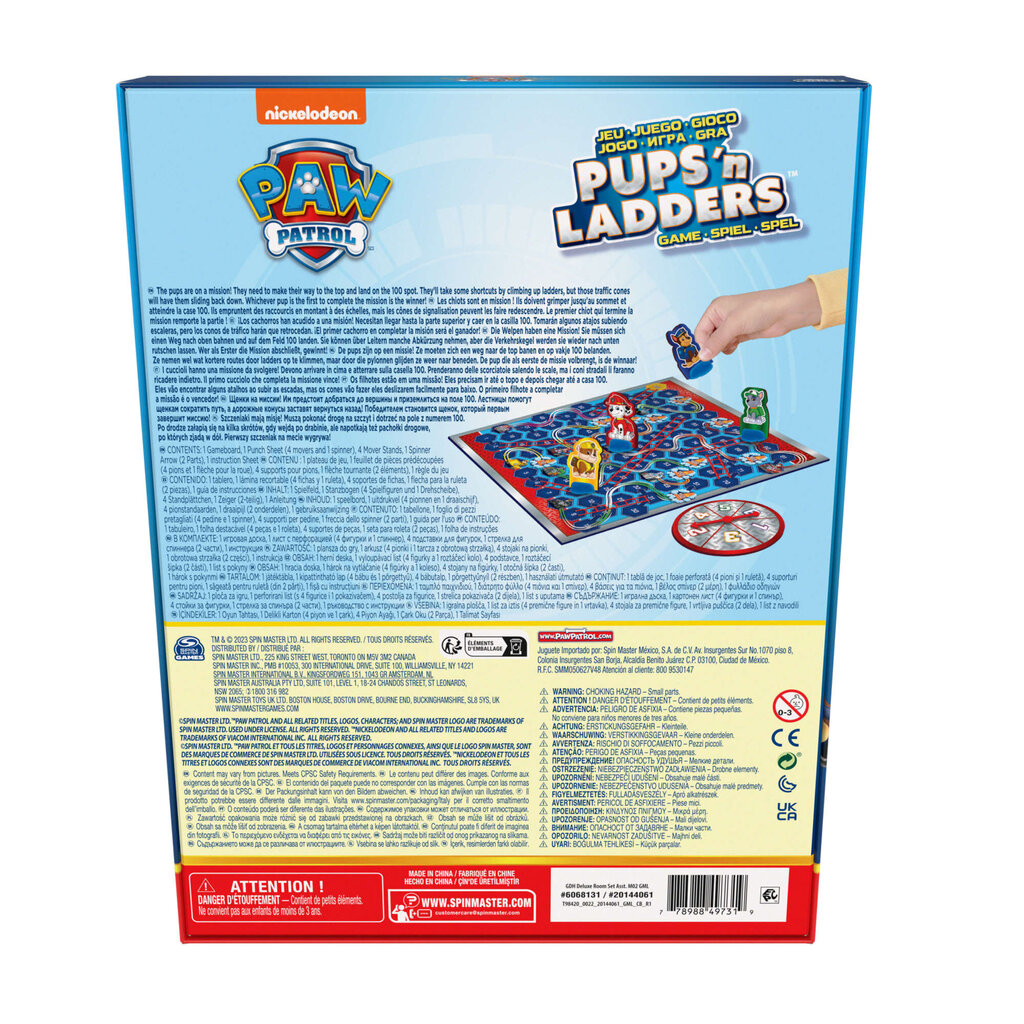 Mäng Paw Patrol Pups 'n Ladders Puppies Snakes and Puppies hind ja info | Lauamängud ja mõistatused | kaup24.ee