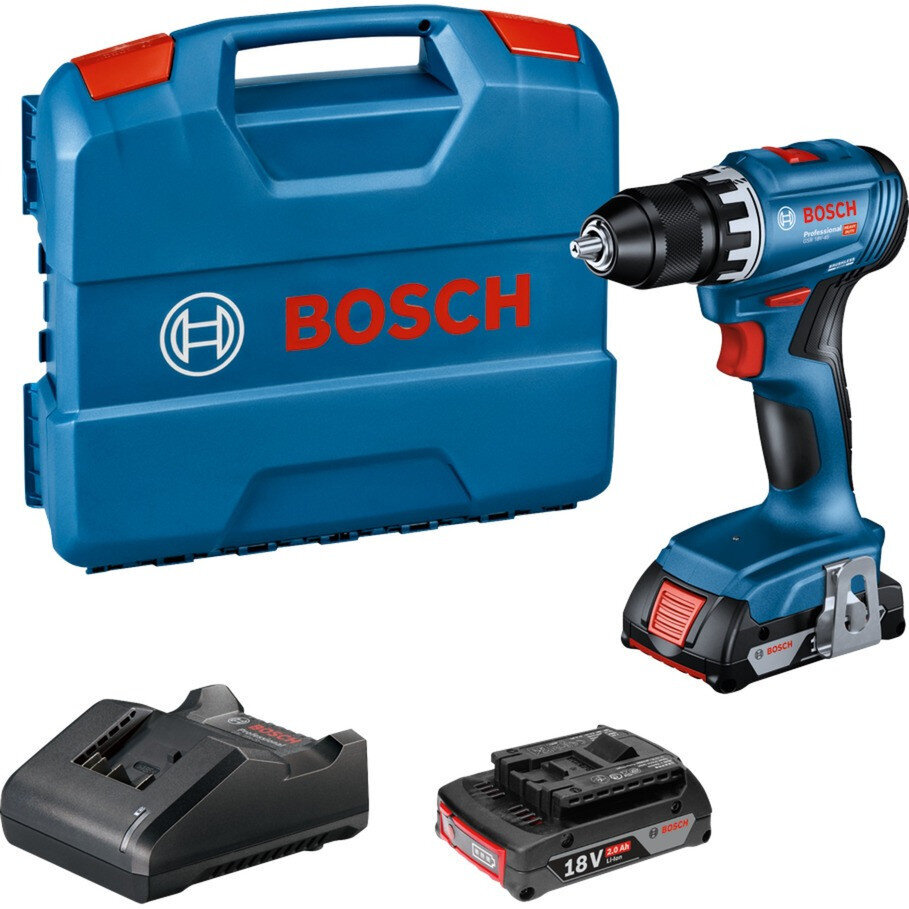 Akutrell GSR 18V-45 18V (2x2,0Ah) 06019K3202 BOSCH цена и информация | Akutrellid ja akukruvikeerajad | kaup24.ee