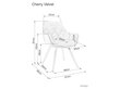 Söögitoolide komplekt Signal Cherry Monolith, 2 tooli, hall/must hind ja info | Söögitoolid, baaritoolid | kaup24.ee