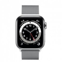 Defektiga toode. Nutikell Apple Watch Series 6 (40mm) GPS + LTE : Silver/Milanese Loop цена и информация | Товары с повреждениями | kaup24.ee