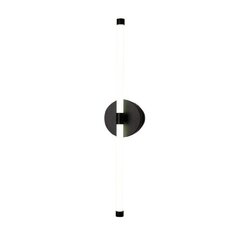 Светодиодный настенный светильник Temgin, 60 см, 12Вт, черный цена и информация | Настенный светильник Конусы | kaup24.ee