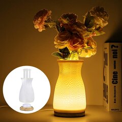 Светящаяся ваза для цветов Floral Lights, 20 см, белая цена и информация | Вазы | kaup24.ee