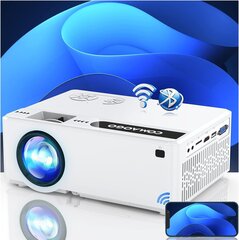 Projektor Comaogo, 5G, 9800 luumenit, valge hind ja info | Projektorid | kaup24.ee