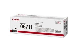 оригинальный тонер canon 067 h bk, черный, 3130p, высокая емкость, 5106c002, canon lbp631cdw, lbp633cdw, mf651cw, mf655cdw, mf657cdw, o цена и информация | Картриджи и тонеры | kaup24.ee