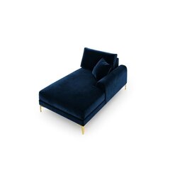 Kušett Micadoni Home Larnite 1S-VR, sinine/kuldne värv hind ja info | Diivanid ja diivanvoodid | kaup24.ee