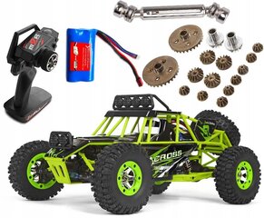 Машинка на радиоуправлении WLtoys CRAWLER 4x4, 12428, Зеленая цена и информация | Игрушки для мальчиков | kaup24.ee