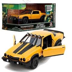 Auto Transformers Bumblebee Chevrolet Camaro 1977 Żółte Autko Jada Mänguasjad цена и информация | Игрушки для мальчиков | kaup24.ee