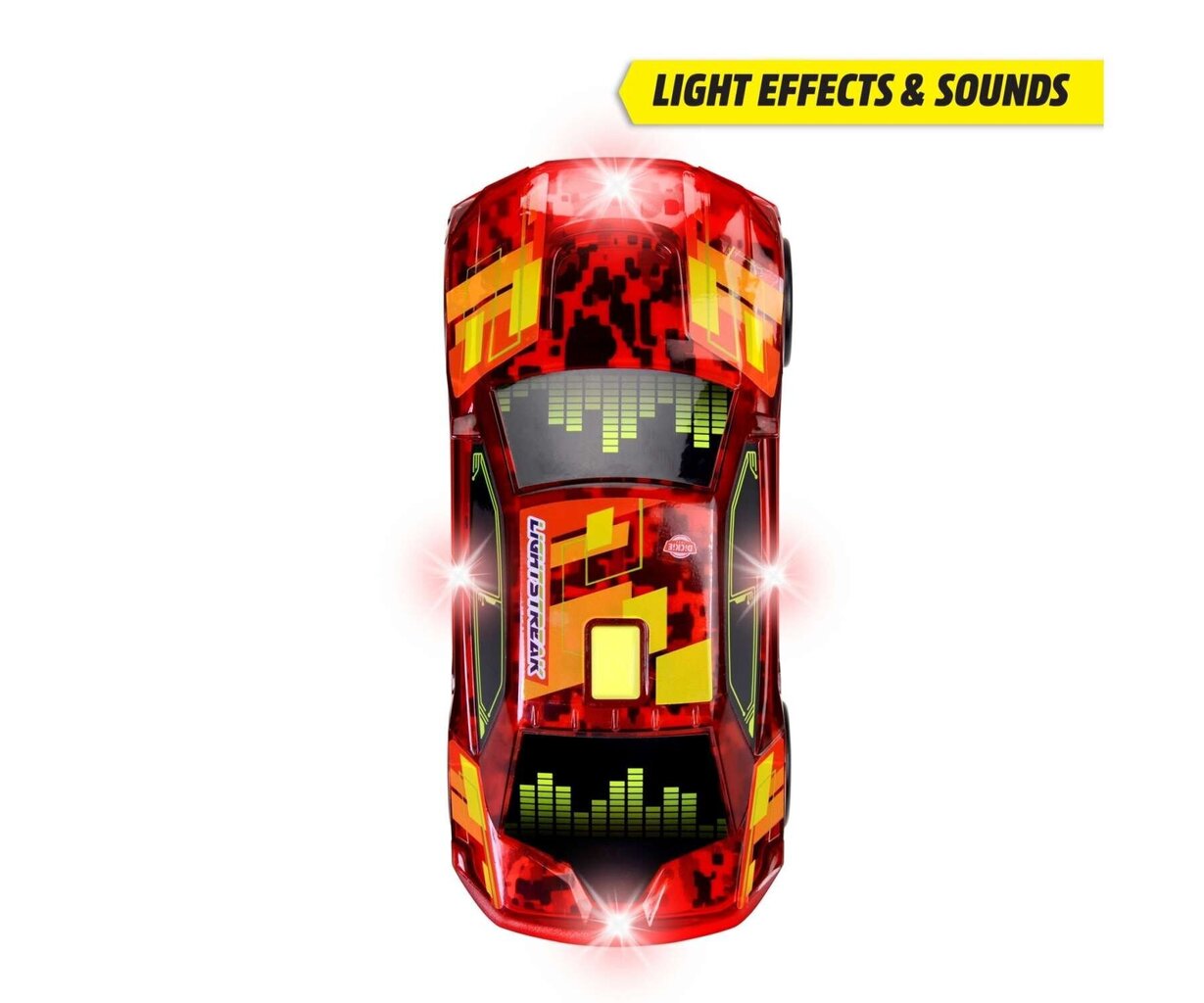 Võidusõiduauto Light Sound Red Beat Breaker Dickie Toys hind ja info | Poiste mänguasjad | kaup24.ee