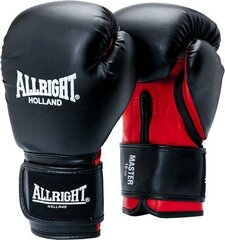 Боксерские перчатки Allright Master, 12 унций, черные цена и информация | Боевые искусства | kaup24.ee