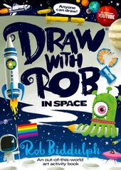 Draw With Rob: In Space hind ja info | Väikelaste raamatud | kaup24.ee
