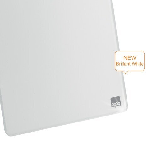 Klaasist valge tahvel Nobo märkmetele 22x30cm, klambriga dokumentide jaoks hind ja info | Kirjatarbed | kaup24.ee