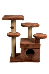 Когтеточка для кошек, 86x65x87 см, коричневая цена и информация | Когтеточки | kaup24.ee