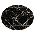 ковер EMERALD эксклюзивный 2000 круг - гламур, стильный Мрамор, геометричес черный / золото