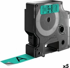 Dymo D1 45809 LabelManager™ Must Roheline 19 mm (5 tk) hind ja info | Printeritarvikud | kaup24.ee