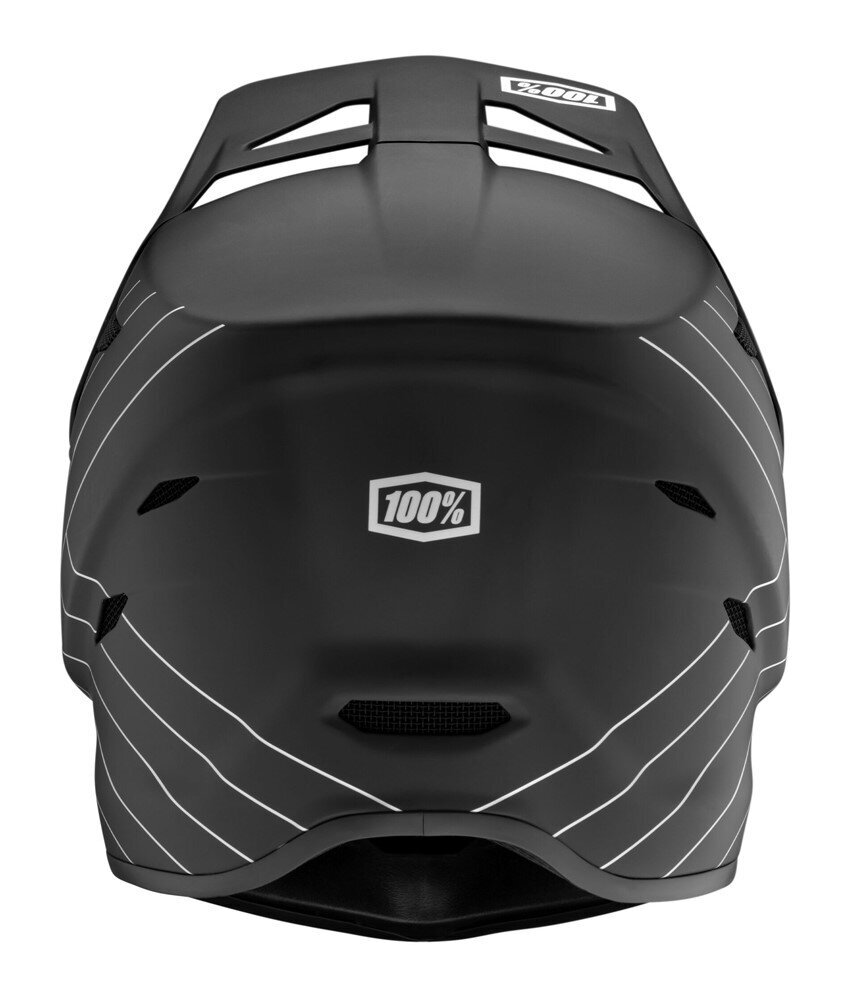 Kask full face Juniorski 100% Status DH/BMX Essential must, M (49-50 cm) hind ja info | Kiivrid | kaup24.ee