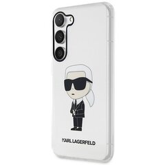 Karl Lagerfeld KLHCS23SHNIKTCT S23 S911 transparent hardcase Ikonik Karl Lagerfeld цена и информация | Чехлы для телефонов | kaup24.ee