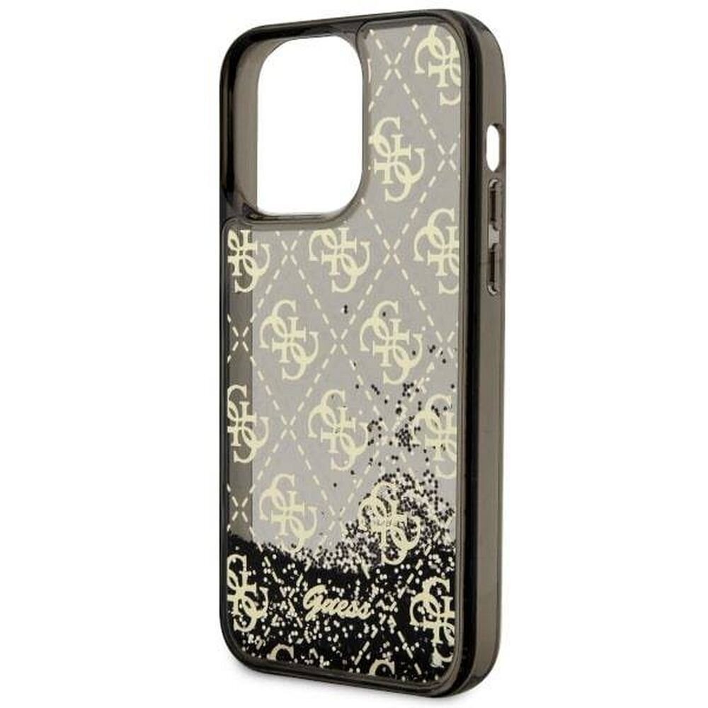 iPhone 14 Pro Max (6,7″) Originaal Guess Liquid Glitter 4G - Läbipaistev/Must цена и информация | Telefoni kaaned, ümbrised | kaup24.ee