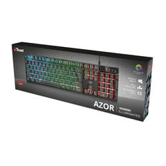 Trust GXT835 Azor Qwerty LED RGB цена и информация | Клавиатура с игровой мышью 3GO COMBODRILEW2 USB ES | kaup24.ee