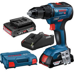 Trell GSR 18V-55, 2x2,0Ah, GAL 18V-40 06019H5201 BOSCH hind ja info | Akutrellid, kruvikeerajad | kaup24.ee