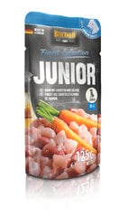 Belcando Junior Chicken With care & salmon Oil kutsikatele kana, porgandi ja lõheõliga 125 g hind ja info | Konservid koertele | kaup24.ee