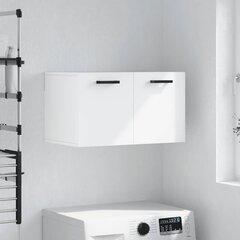 vidaXL seinakapp, valge, 60 x 36,5 x 35 cm, tehispuit цена и информация | Шкафчики для ванной | kaup24.ee