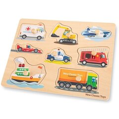 Puidust pusle "Transport" New Classic Toys 10432 цена и информация | Развивающие игрушки | kaup24.ee