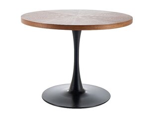 Обеденный стол Signal Amadeo, коричневый/черный цвет цена и информация | Кухонные и обеденные столы | kaup24.ee