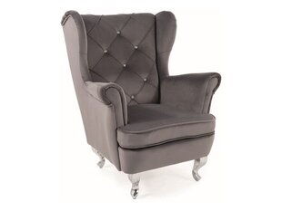 Кресло для гостиной Signal Lili Velvet, серый цвет цена и информация | Детские диваны, кресла | kaup24.ee