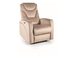 Кресло для гостиной Signal Kronos Velvet, бежевый цвет цена и информация | Кресла в гостиную | kaup24.ee