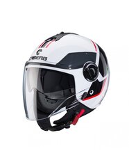Открытый шлем Caberg Riviera V4 X Geo, белый/черный цвет цена и информация | Шлемы для мотоциклистов | kaup24.ee