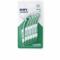 Межзубная щетка Kin Micro, 6 штук, 0,9 мм цена и информация | Для ухода за зубами | kaup24.ee