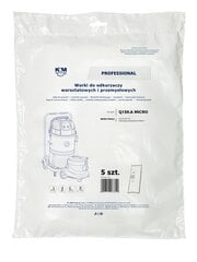 K&M KM-Q159.A NITEO TOOLS MICRO WVCS 0127-30 Bags for vacuum cleaner 5 pcs. цена и информация | Аксессуары для пылесосов | kaup24.ee