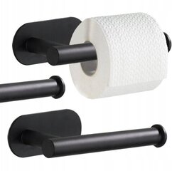 Держатель туалетной бумаги, Black цена и информация | Аксессуары для ванной комнаты | kaup24.ee