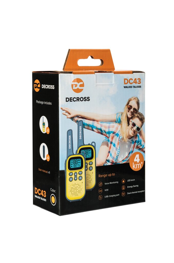 Decross Dc43 Yellow, 2 tk komplektis hind ja info | Raadiosaatjad | kaup24.ee